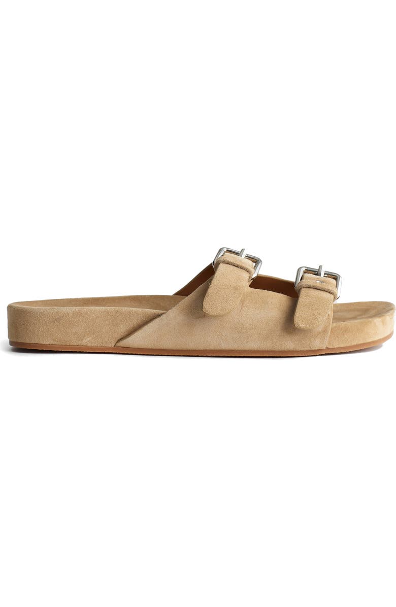 Madewell The Cambrea Double Strap Sandal, Main, color, Field Khaki