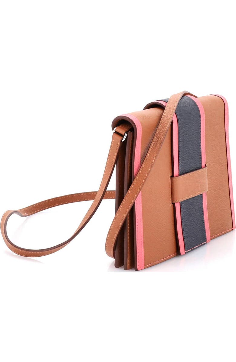 Pre-Owned Hermes H Passant Clutch Shoulder Bag Evercolor, Alternate, color, Gold