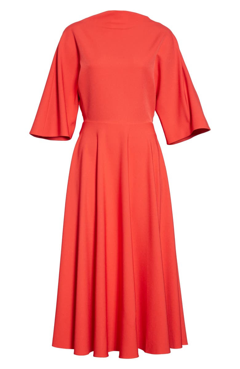Roksanda Bow Back Midi Dress, Alternate, color,