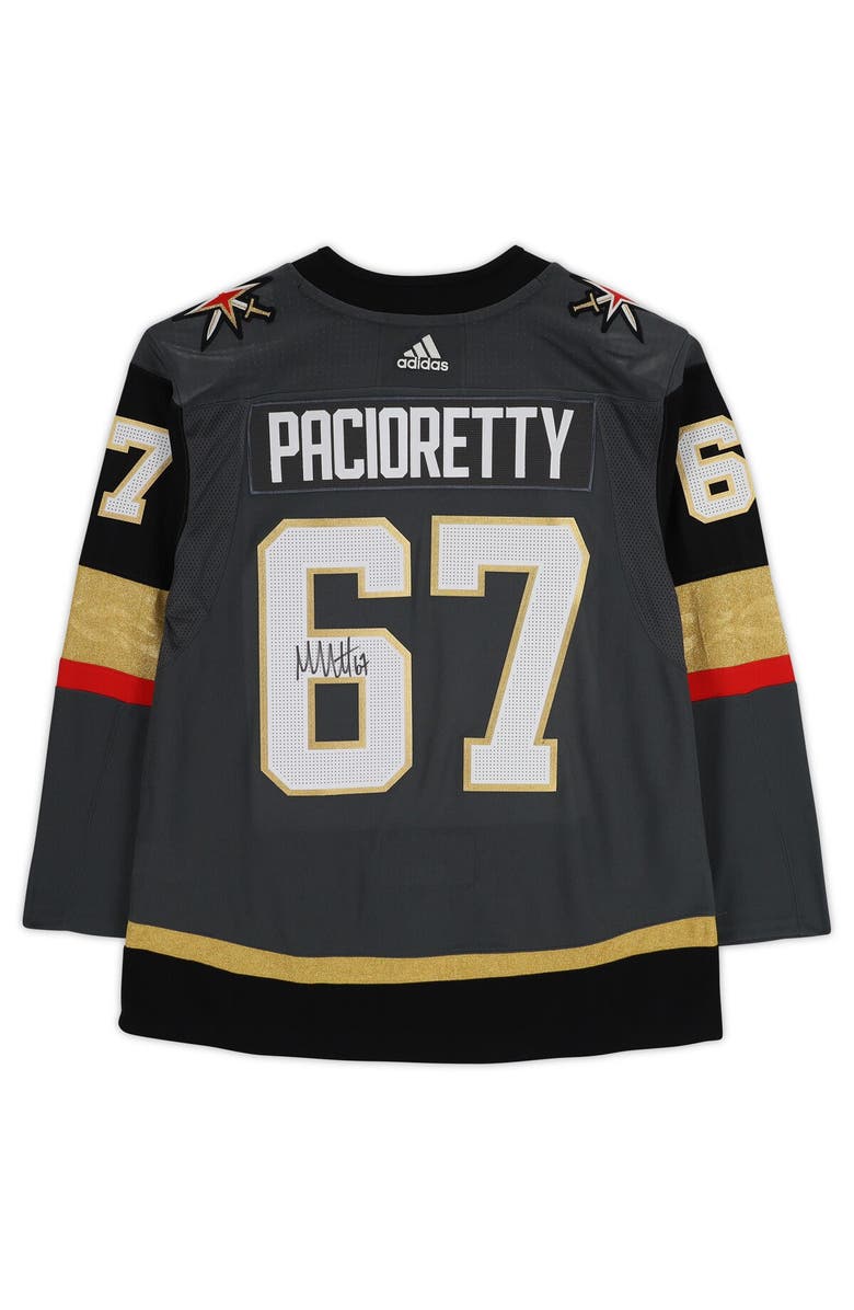 FANATICS AUTHENTIC Max Pacioretty Vegas Golden Knights Autographed Black Adidas Authentic Jersey, Alternate, color, 