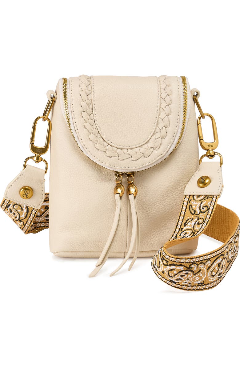 HOBO Fern Leather Crossbody Bag, Main, color, Birch