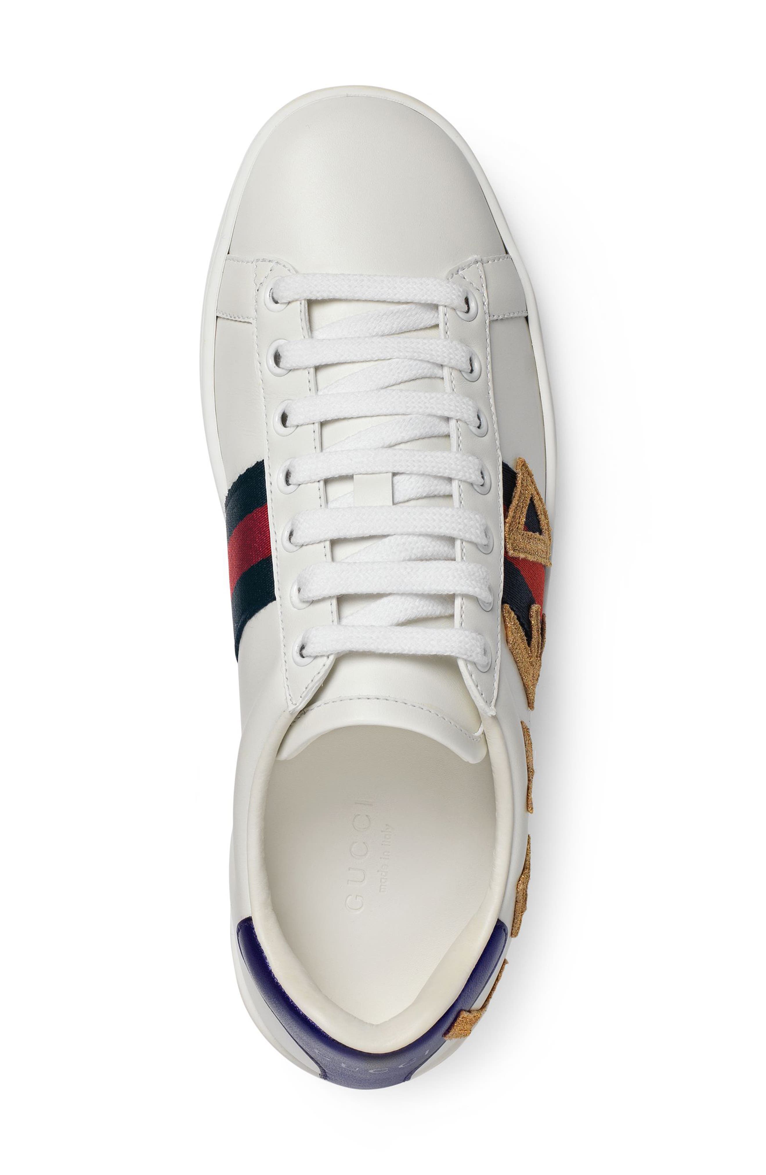 Gucci New Ace Loved Sneakers, Alternate, color, 