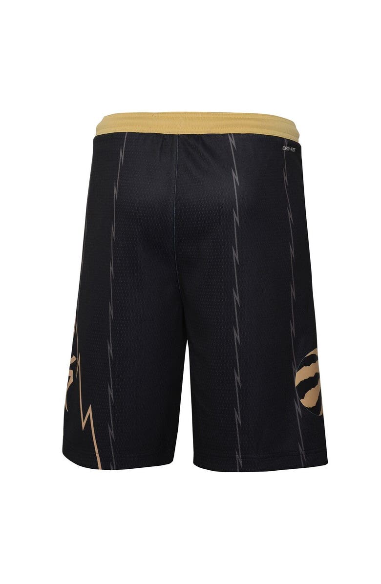 Nike Youth Nike Black Toronto Raptors 2021/22 City Edition Courtside Swingman Shorts, Alternate, color,