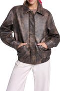 Levi's Relaxed Faux Leather Bomber Jacket