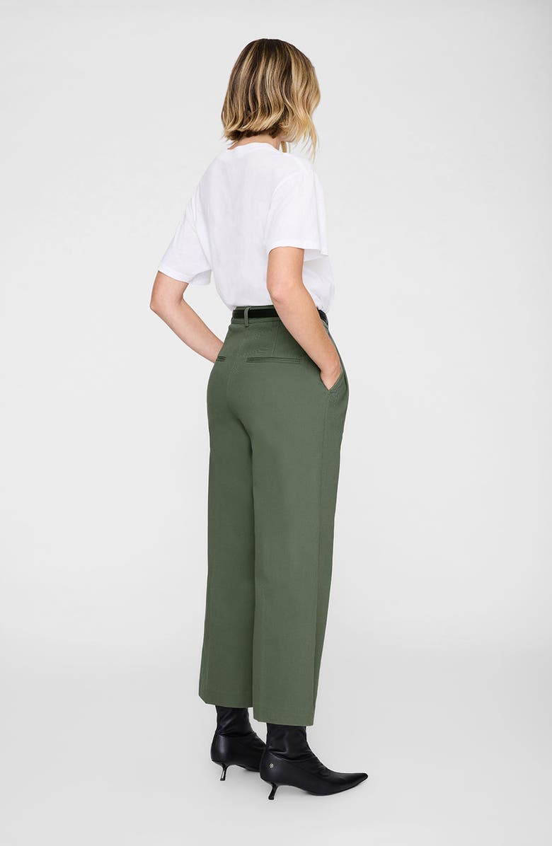 ANINE BING Belen Pant, Alternate, color, Army