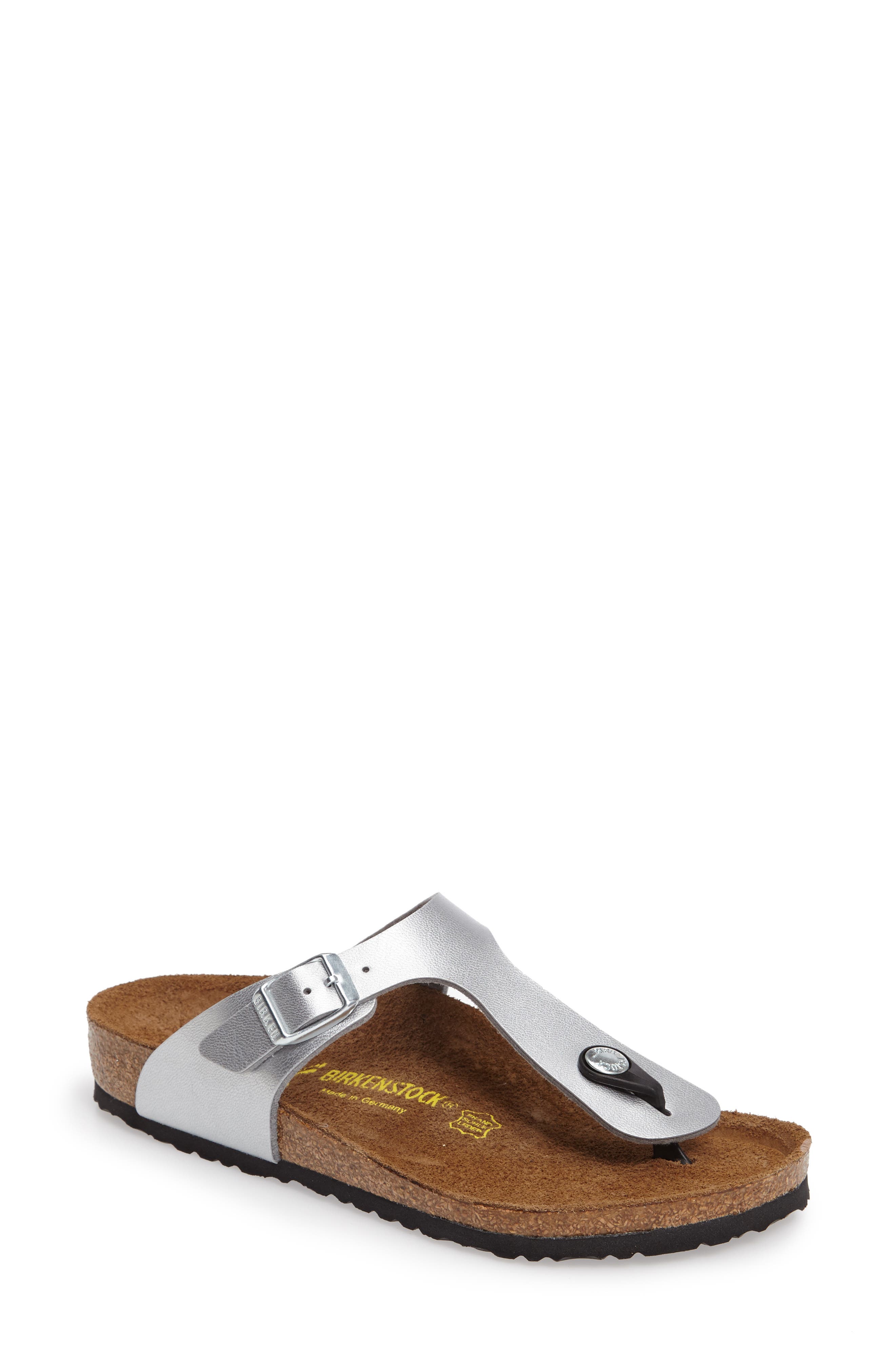 Kids' Gizeh Flip Flop, Main, color, SILVER