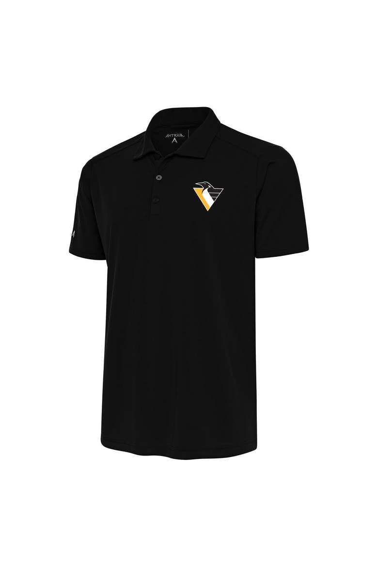 Men's Antigua Black Pittsburgh Penguins Special Edition 2.0 Tribute Polo, Main, color, Black