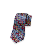 Paul Fredrick Patterned Woven Silk Tie