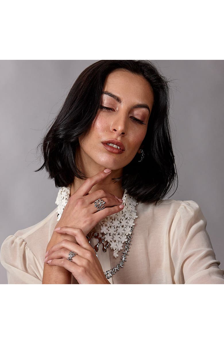 Lucy Quartermaine Half Splash Ring, Alternate, color, Sterling Silver