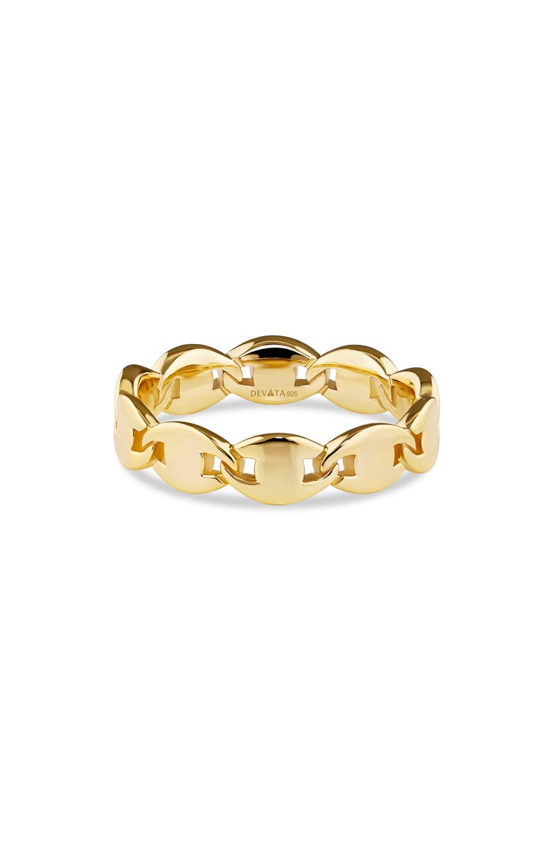 DEVATA Mariner Anchor Band Ring, Alternate, color, Gold