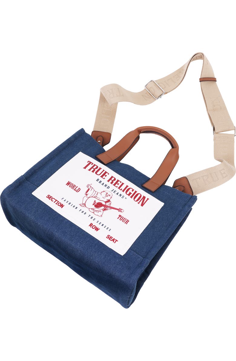 True Religion Medium Buddha Pocket Tote, Alternate, color, Medium Blue