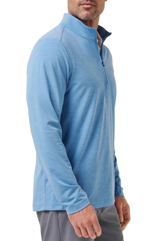 Travismathew Heater Pro Quarter Zip Pullover In Blue