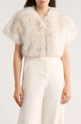 La Fiorentina Spotted Faux Fur Caplet