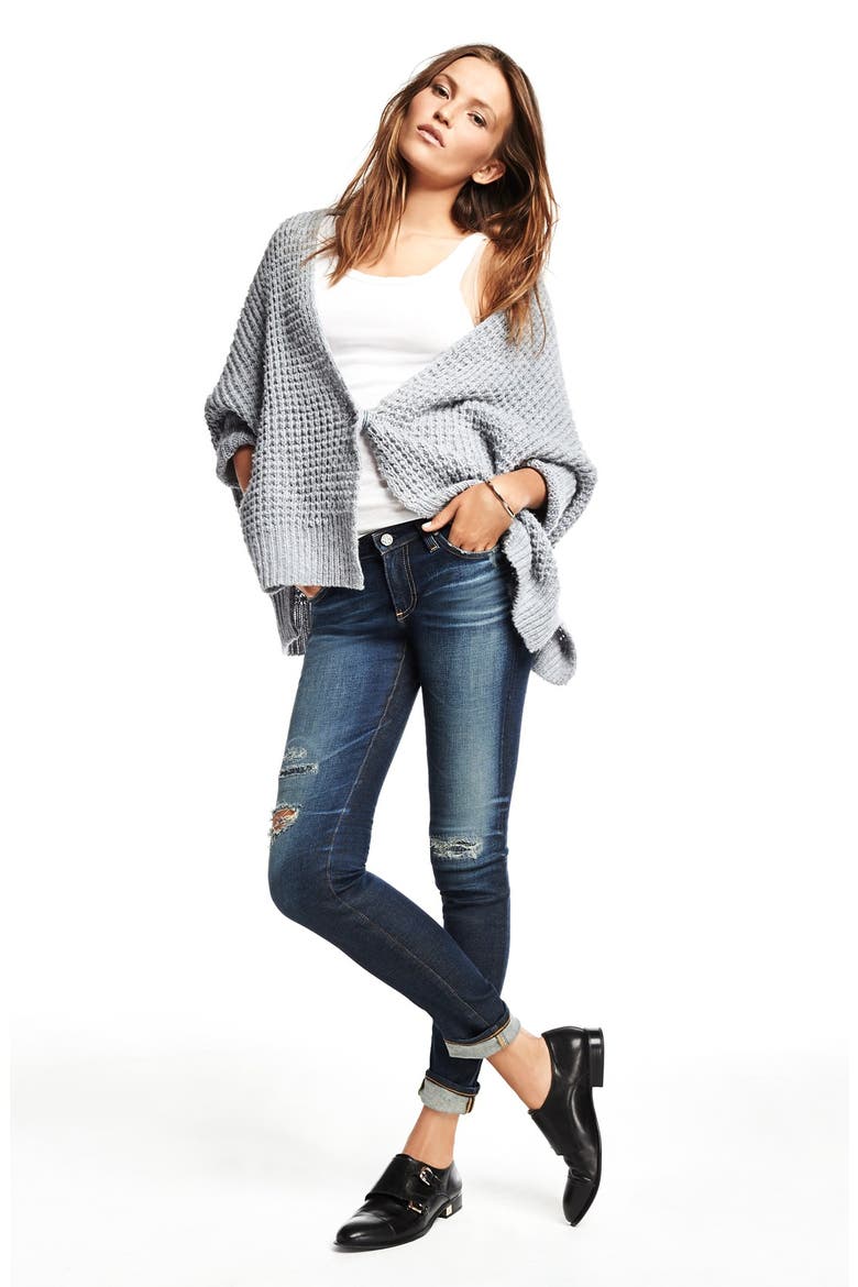 'Breeze' Cardigan, Alternate, color, RAIN BLUE