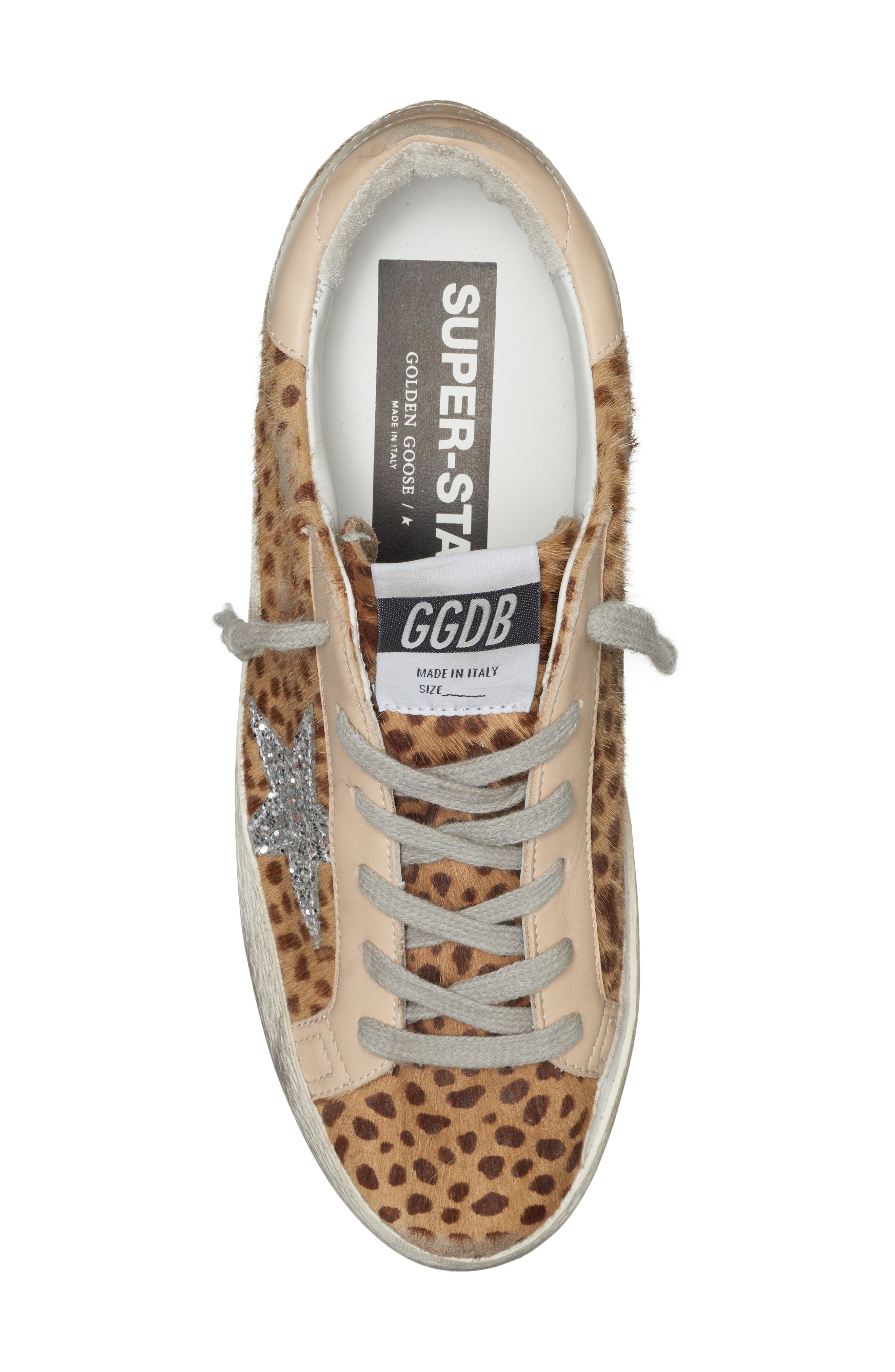 Golden Goose Super-Star Animal Print Genuine Calf Hair Sneaker, Alternate, color, 