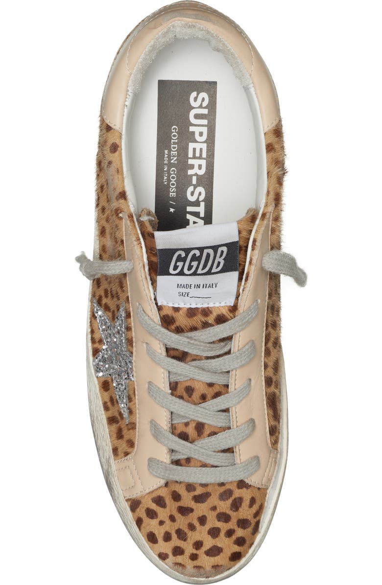Golden Goose Super-Star Animal Print Genuine Calf Hair Sneaker, Alternate, color,