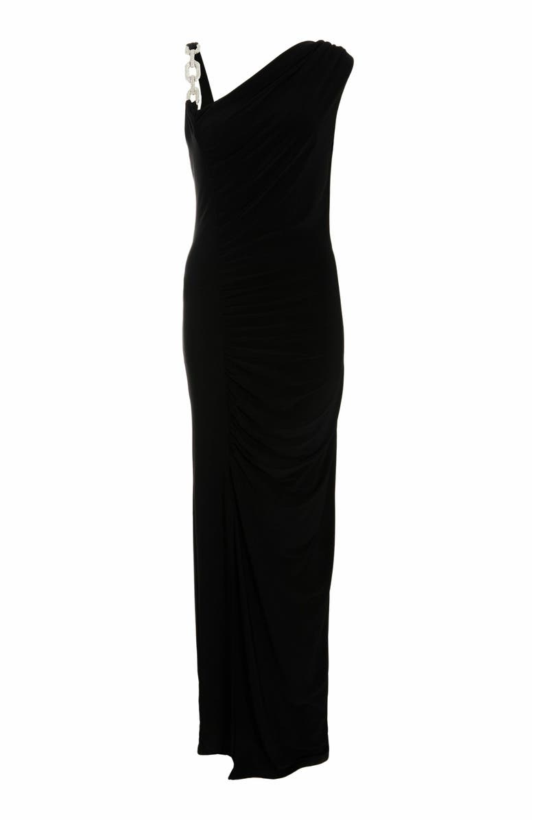 QUIZ ITY Diamante Trim Maxi Dress, Alternate, color, 