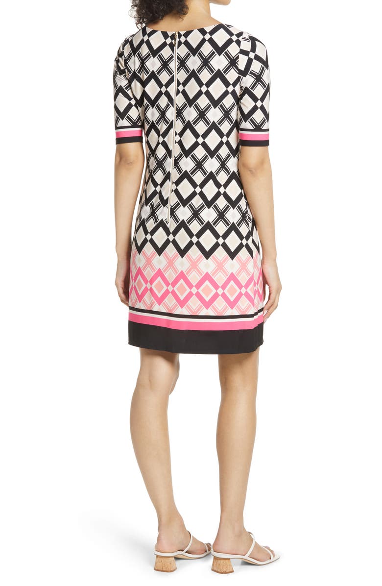Eliza J Geo Print Sheath Dress, Alternate, color, 