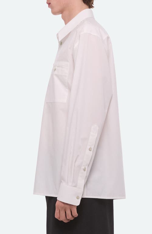 Helmut Lang Relaxed Solid Cotton Button-up Shirt In Multi