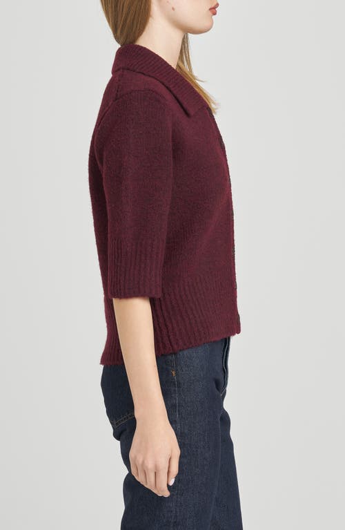 Wayf Harlow Cardigan In Burgundy