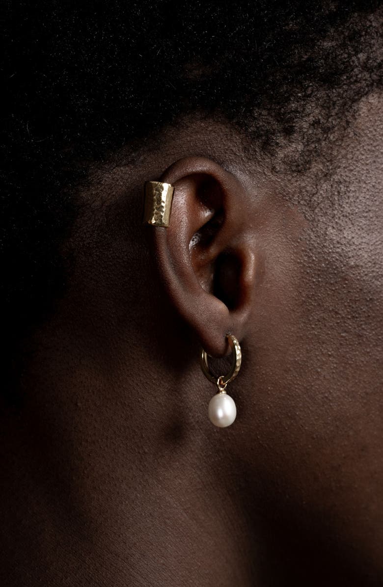 Dower & Hall Men's Long Straight Nomad Ear Cuff, Alternate, color, Yellow Gold Vermeil