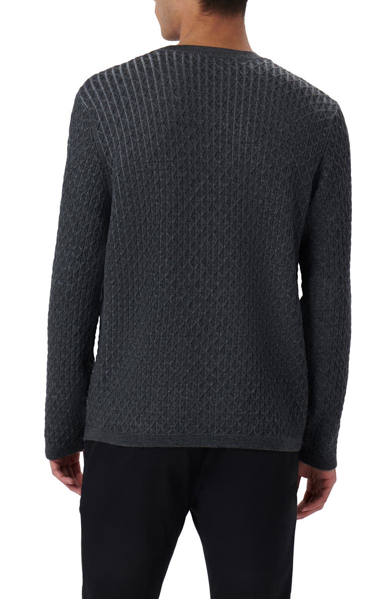 Bugatchi Merino Wool Diamond Stitch Sweater, Alternate, color, 