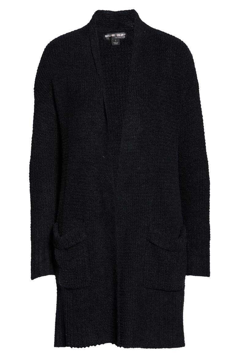 CozyChic® Lite Long Weekend Cardigan, Alternate, color, BLACK