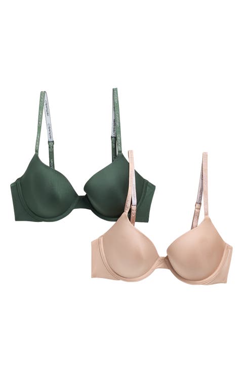 Motive Shine 2-Pack Underwire Lightly Lined Demi Bra