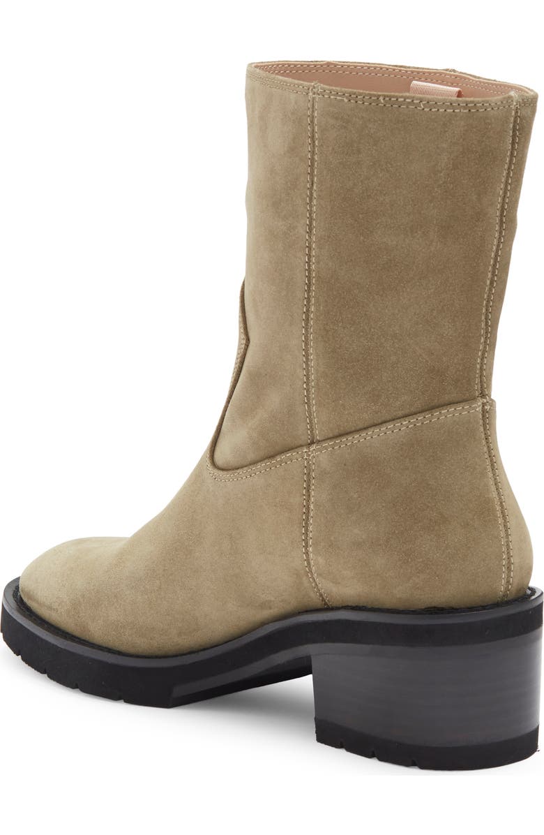 Stuart Weitzman Boulevard Moto Bootie, Alternate, color, Khaki