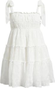 All in Favor Tiered Eyelet Mini Sundress