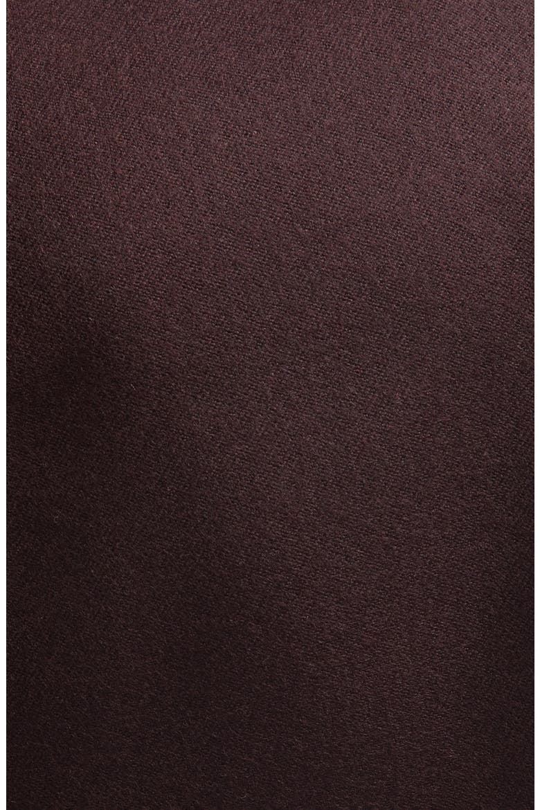 Bela Ruched Wool Midi Dress, Alternate, color, ACAI