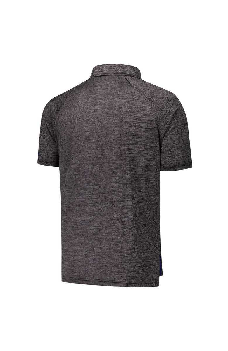 COLOSSEUM Men's Colosseum Heather Charcoal Duke Blue Devils Down Swing Raglan Team Polo, Alternate, color, Heather Charcoal