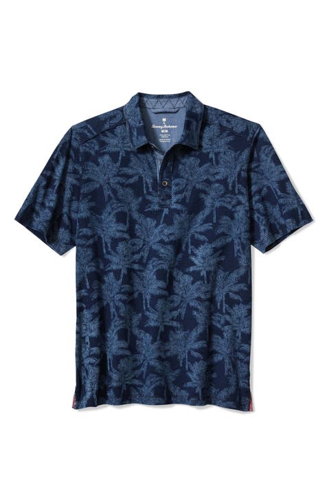 NEW- Size M Tommy Bahama Men's Hibiscus Horizon IslandZone deals Polo Shirt Turquoise