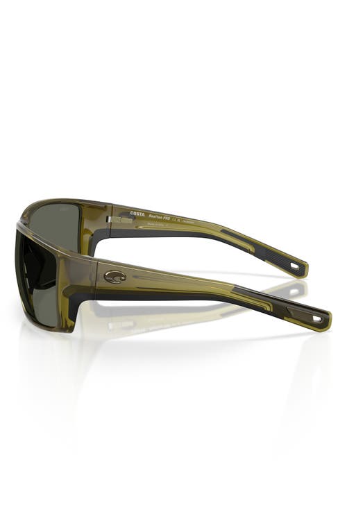 COSTA DEL MAR COSTA DEL MAR 63MM POLARIZED RECTANGULAR SUNGLASSES