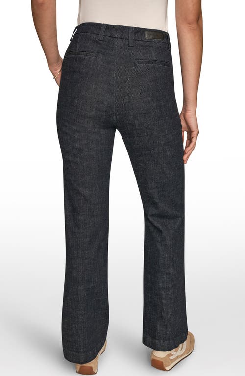 Donna Karan New York The Donna Straight Leg Woven Pants In Black