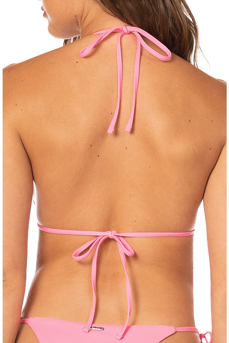 Balmy Triangle Bikini Top, Alternate, color, PINK