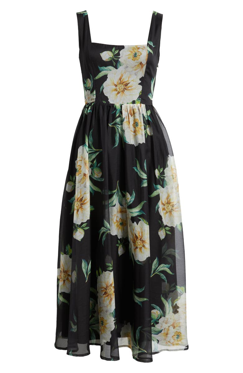 Lulus Logan Floral Fit & Flare Cocktail Dress, Alternate, color,