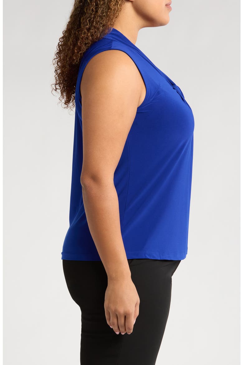 Twist Neck Sleeveless Top, Alternate, color, ROYAL SIGNATURE