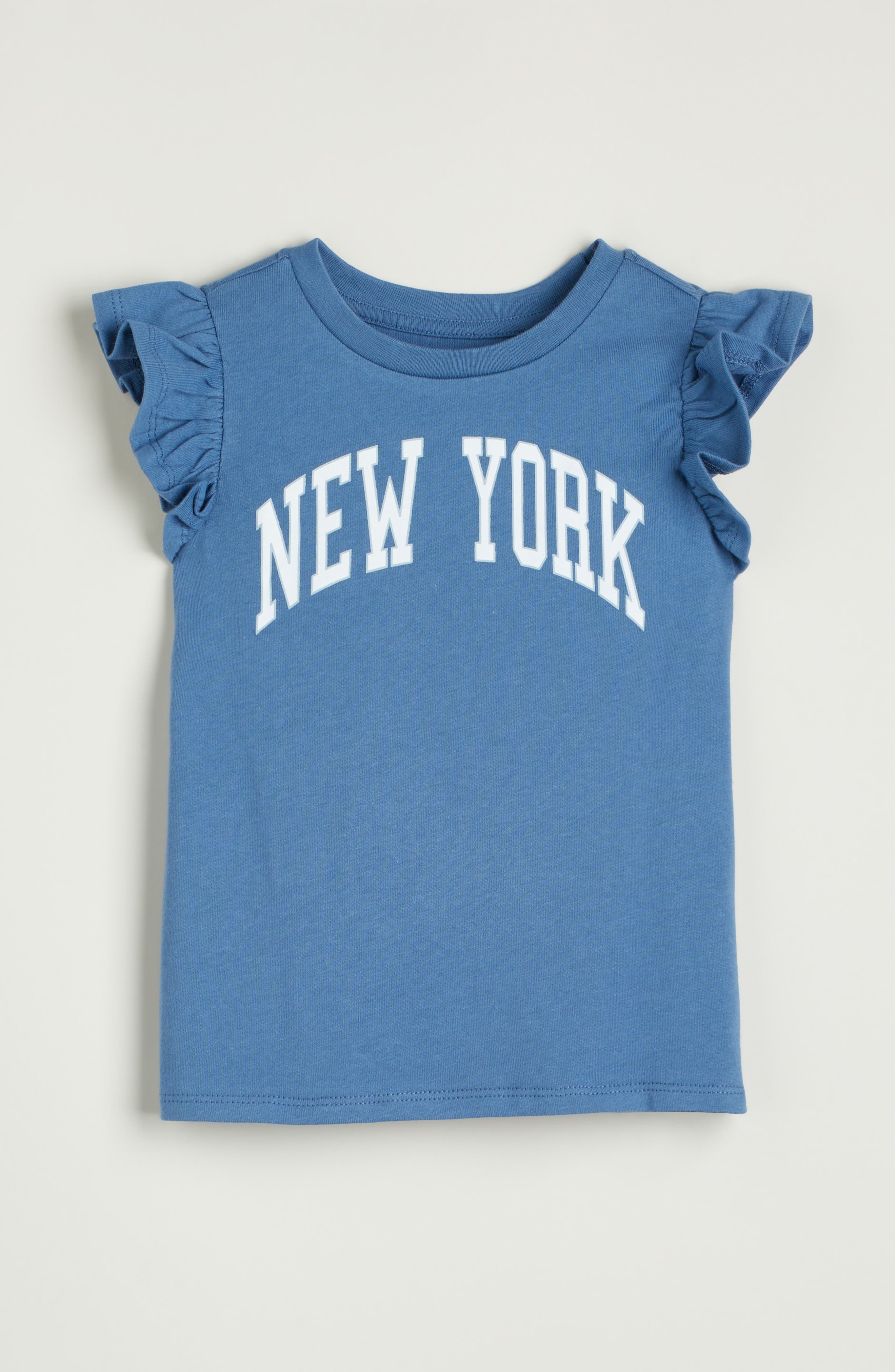 Tucker + Tate Kids' Ruffle Sleeve Cotton Graphic T-Shirt