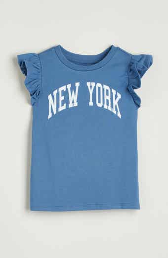 Tucker + Tate Kids' Ruffle Sleeve Cotton Graphic T-Shirt
