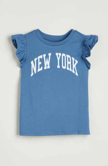 Tucker + Tate Kids' Ruffle Sleeve Cotton Graphic T-Shirt