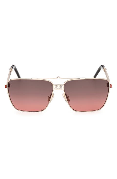 60mm Square Sunglasses