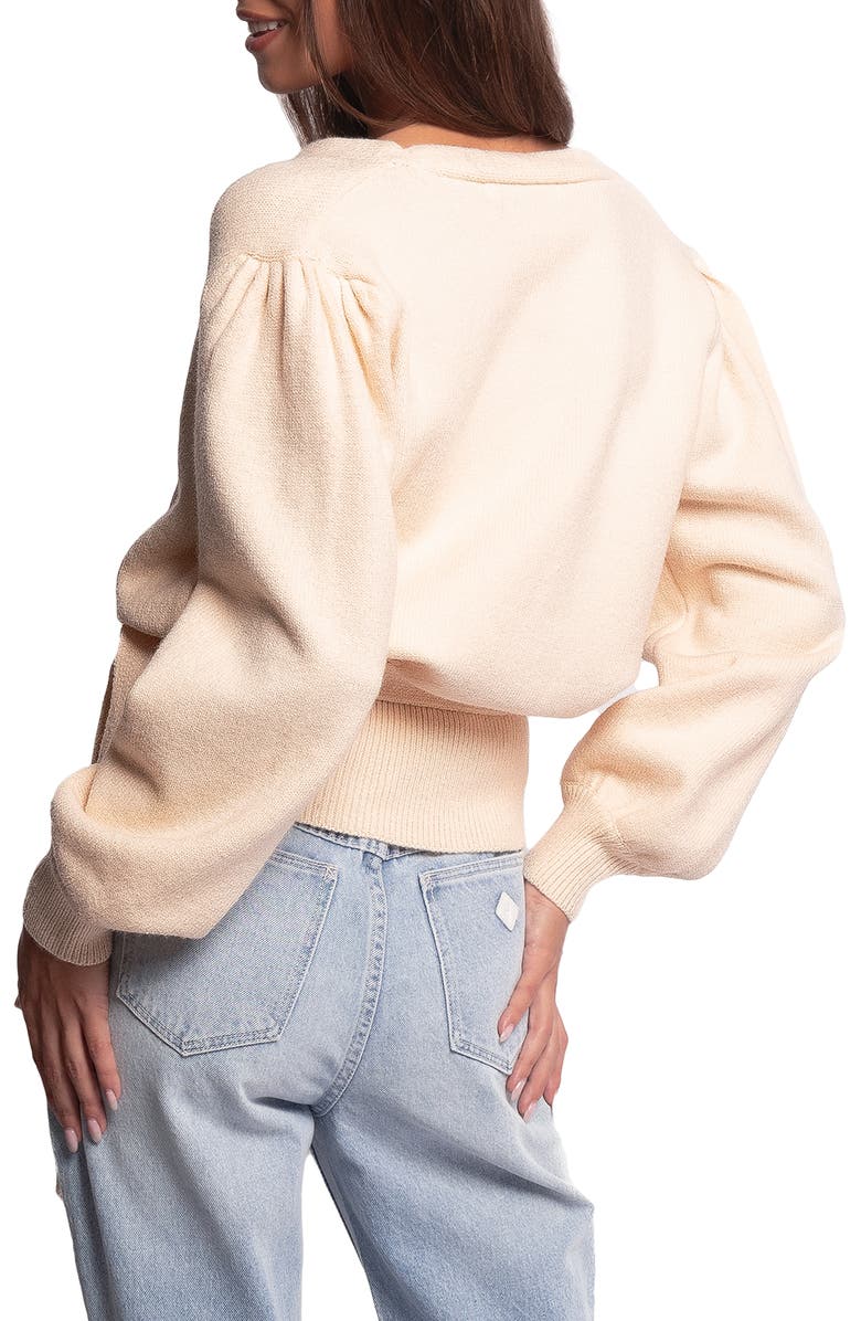 Petal & Pup Abbey Wrap Cardigan, Alternate, color, Cream