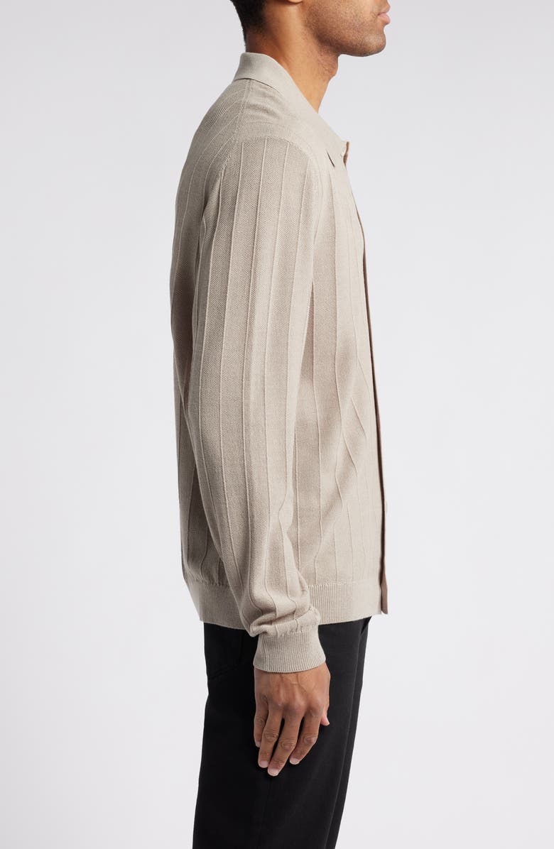 NN07 Thor Rib Wool Blend Cardigan, Alternate, color,