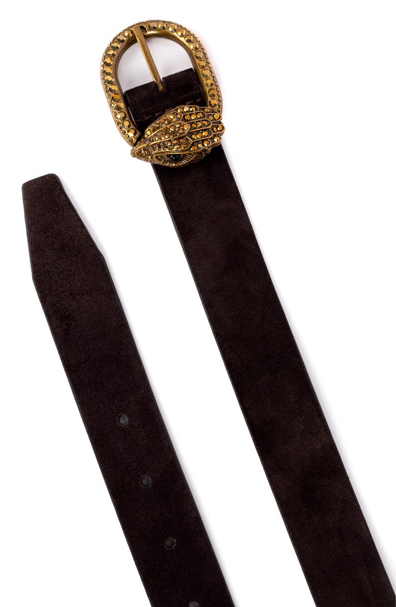 Kurt Geiger London Mayfair Suede Belt, Alternate, color,