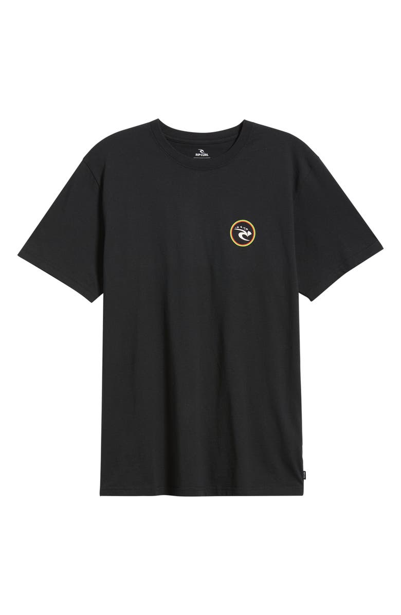Rip Curl Hawaii Ring Cotton Graphic T-Shirt, Main, color, Black
