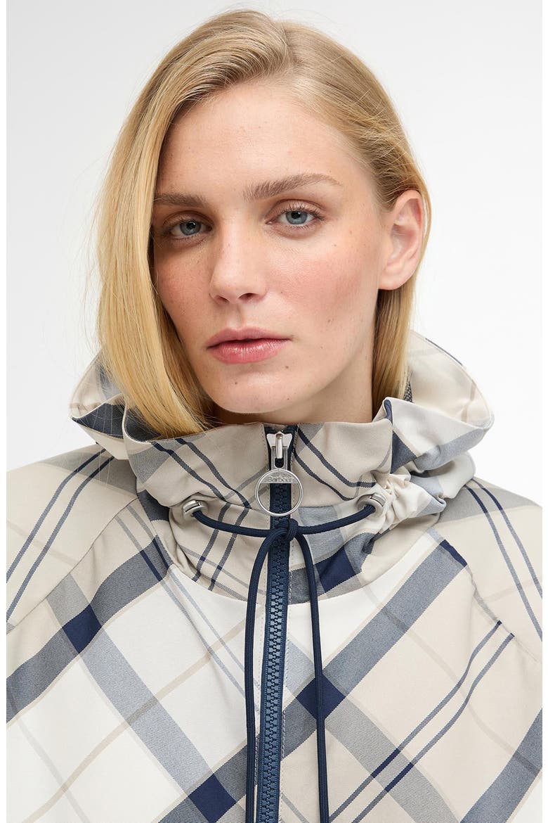 Kinsale Tartan Waterproof Raincoat, Alternate, color, DRESS NAVY TARTAN