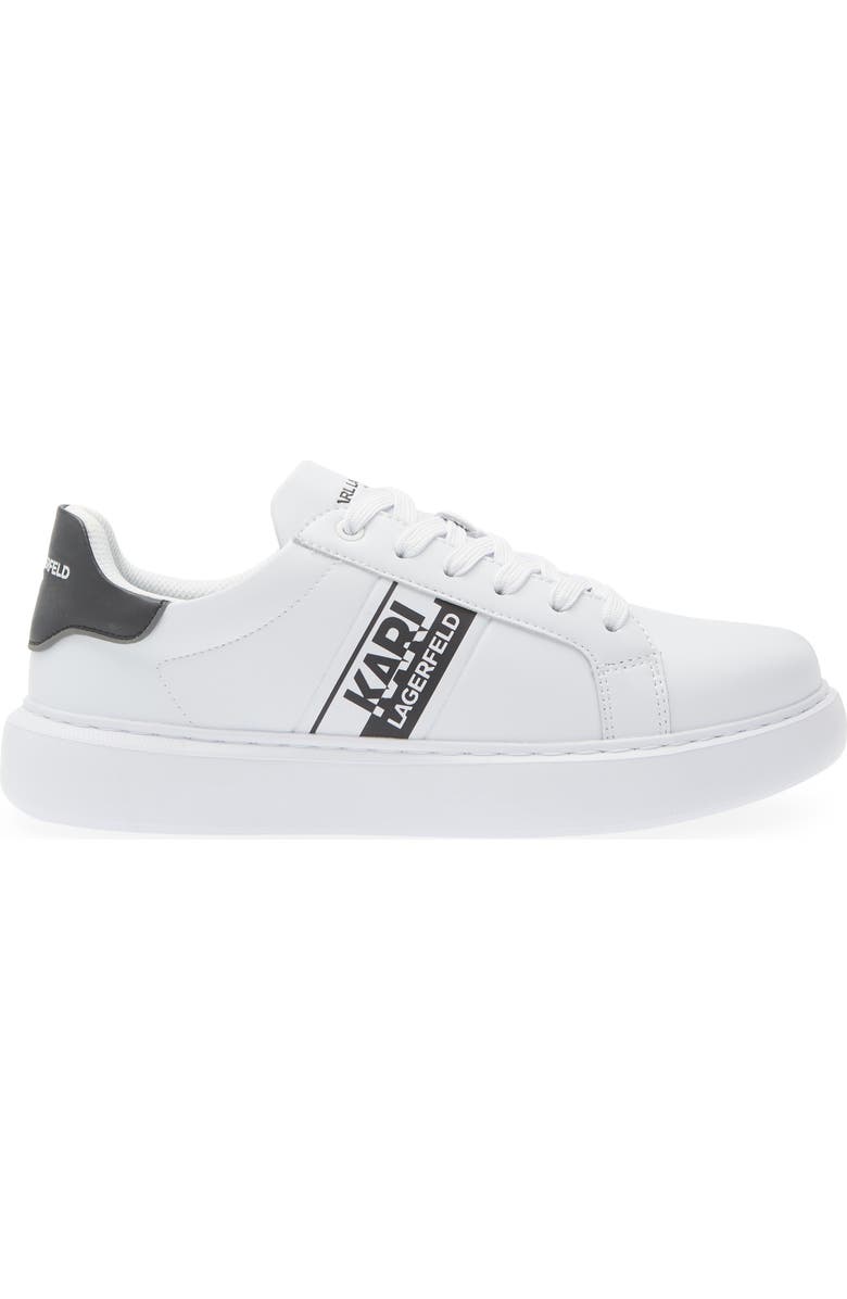 KARL LAGERFELD PARIS Leather Low Top Sneaker, Alternate, color,