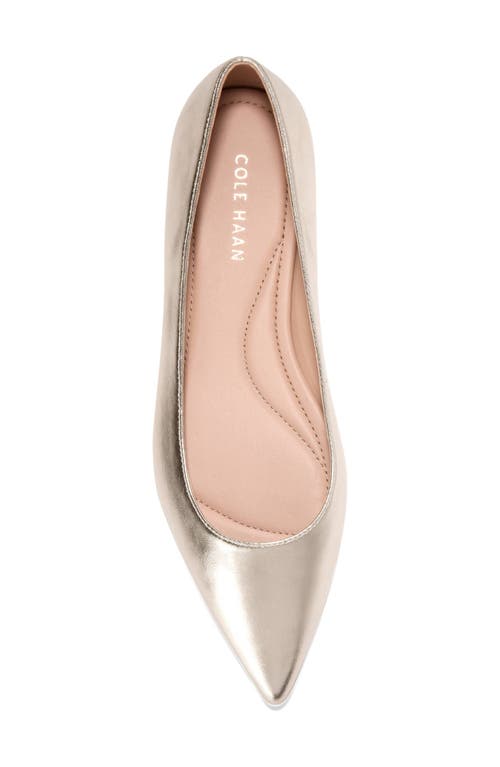 Cole Haan Grand Ambition 2.0 Ballet Flat In Gold
