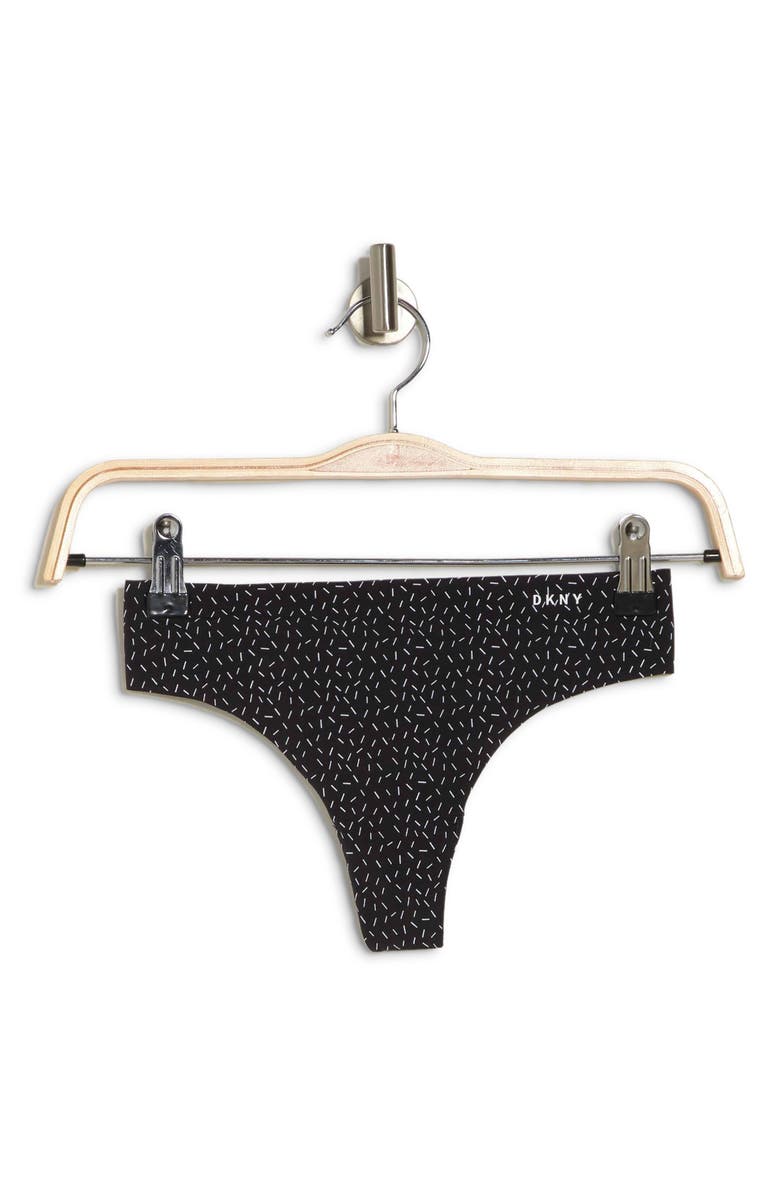 DKNY Litewear Cut Anywhere Thong, Alternate, color, 